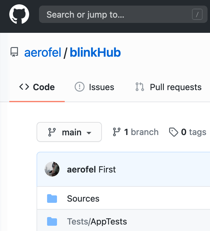 blinkHub GitHub repository