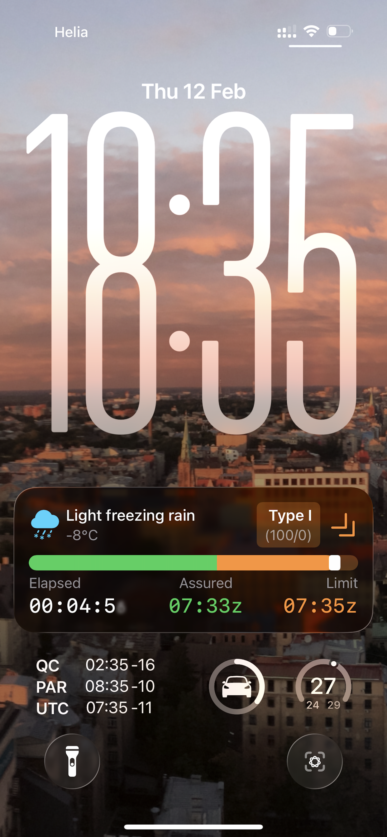 No-ICE Live Activity on Lock Screen